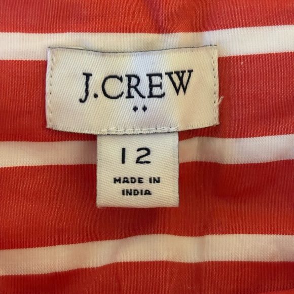 J. Crew Kids Striped Red and White Blouse - Picture 2 of 8